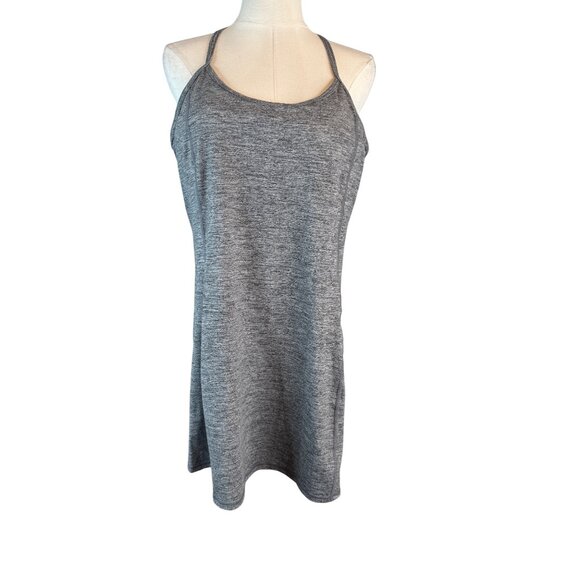NWT Calvin Klein Medium Performance Heather Gray Racerback Athletic Dress - Picture 2 of 16